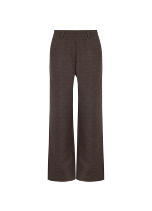 Portia pants - 25WQH12 - Dark Chocolate - Kleding - Broeken