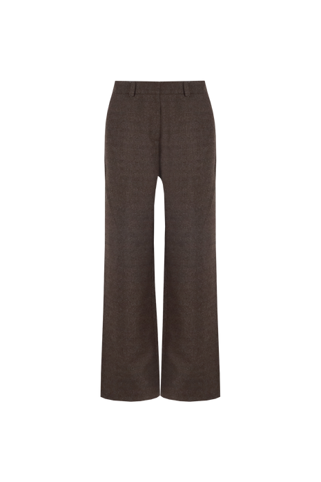 Portia pants - 25WQH12 - Dark Chocolate - Kleding - Broeken