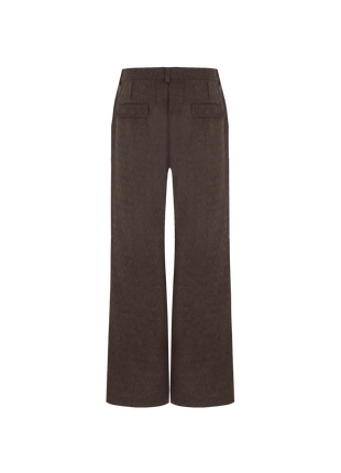 Portia pants - 25WQH12 - Dark Chocolate - Kleding - Broeken