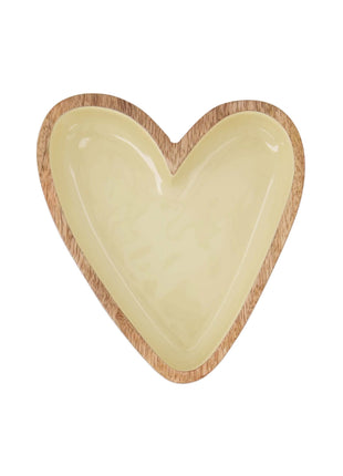 Houten kom hartje m - 0702-0041 by Zusss
