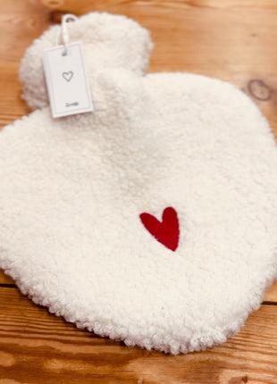 Kruik teddy - wit/rood