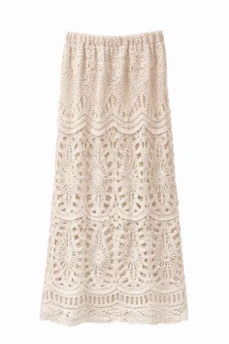 Gehaakte rok - Villa A605 (beige) by Just Women