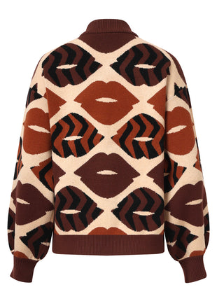Pull 25529 choco Kleding Truien en cardigans