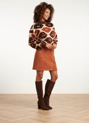 Pull 25529 choco Kleding Truien en cardigans