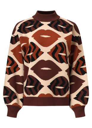Pull 25529 choco Kleding Truien en cardigans