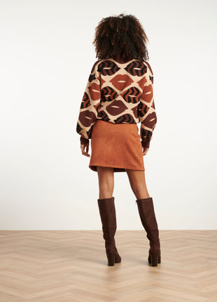 Pull 25529 choco Kleding Truien en cardigans