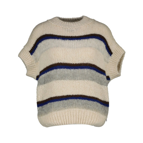 Pull - Battipaglia B506 – Off-White/Choco - Kleding - Truien en cardigans