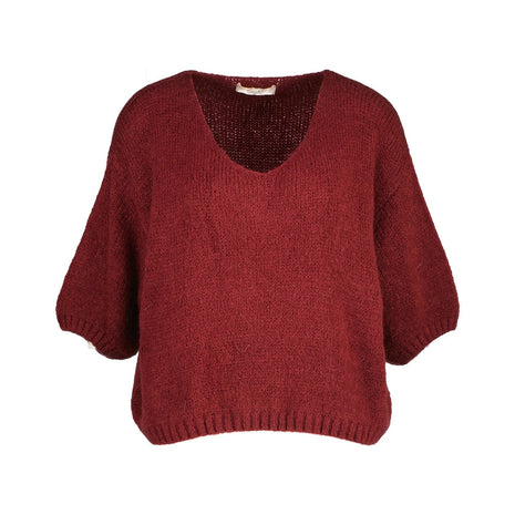 Cabimas B506 - Bordeaux - Bordeaux / One Size - Kleding - Truien en cardigans