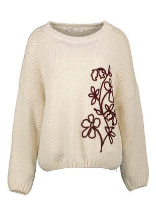 Pull - Campbell B505 - Bordeaux - Bordeaux / One Size - Kleding - Truien en cardigans