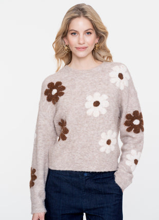 Pull flowers - 54516-10 000720 - Kleding - Truien en cardigans