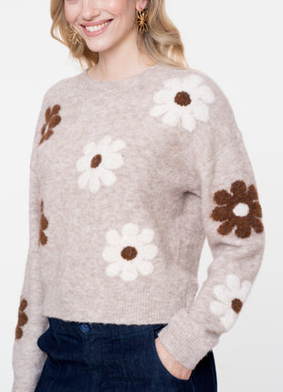 Pull flowers - 54516-10 000720 - Kleding - Truien en cardigans
