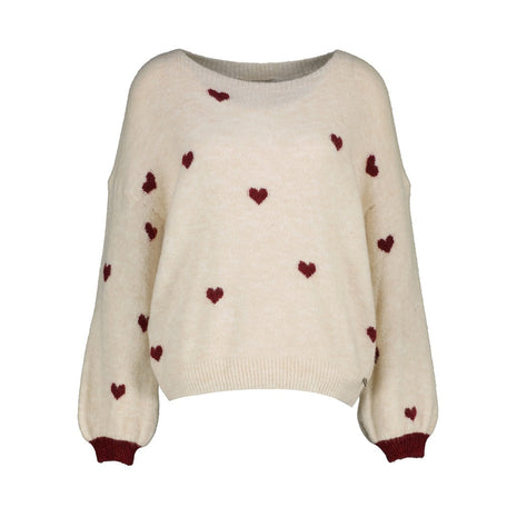 Pull (hartjes) - Detroit B506 (bor) - Bordeaux / One Size - Kleding - Truien en cardigans