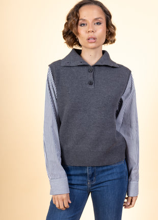 Pull IY25619 (grijs) Kleding Truien en cardigans