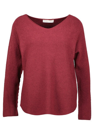 Pull - Krilie - B506 (bordeaux) - Bordeaux / One size - Kleding - Truien en cardigans