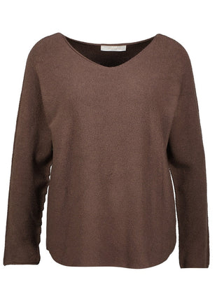 Pull - Krilie - B506 (choco) - Choco / One size - Kleding - Truien en cardigans