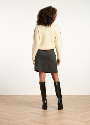 Pull L/M Visgraat 25518 Off white Kleding Truien en cardigans