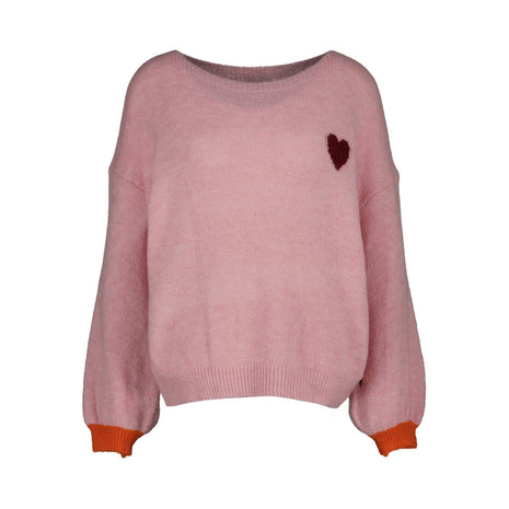 Bari B506 – Pink/Bordeaux - Pink/Bordeaux / One Size - Kleding - Truien en cardigans