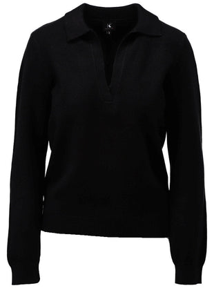 Pull met polokraag B864 Black Kleding Tops en t shirts