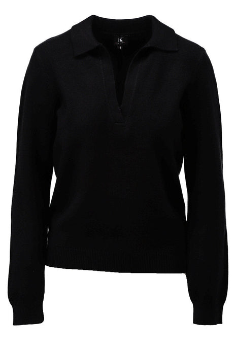 Pull met polokraag B864 Black Kleding Tops en t shirts