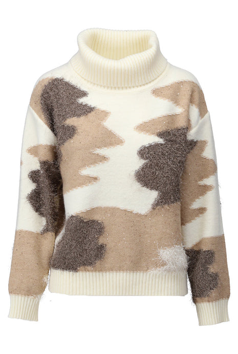 Pull met rolkraag B862 Ecru Kleding Truien en cardigans