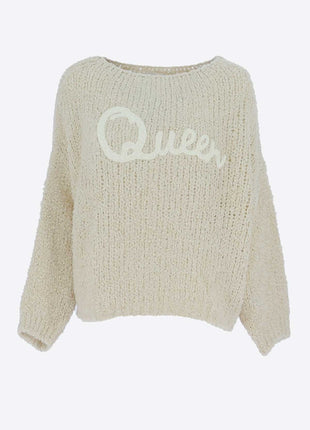 Pull - Queen - 842132 – Ecru - Kleding - Truien en cardigans