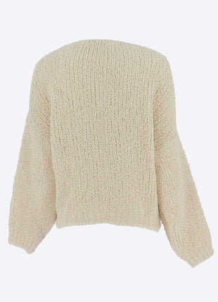 Pull - Queen - 842132 – Ecru - Kleding - Truien en cardigans