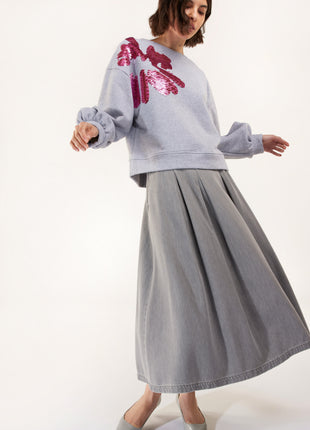 Pull s1962pl/r grey Kleding Truien en cardigans