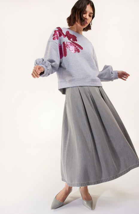 Pull s1962pl/r grey Kleding Truien en cardigans