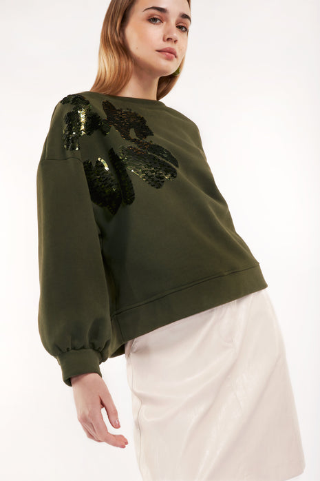 Pull s1962pl/r kaki Kleding Truien en cardigans