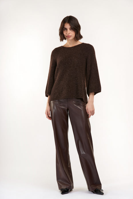 Pull s1976pl/s brown Kleding Truien en cardigans