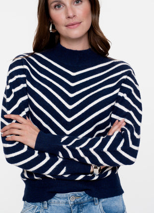 Pull stripes turtleneck 54504 10 Kleding Truien en cardigans