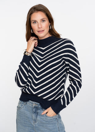 Pull stripes turtleneck 54504 10 Kleding Truien en cardigans