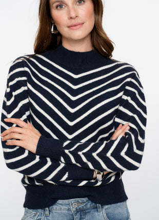 Pull stripes turtleneck 54504 10 Kleding Truien en cardigans