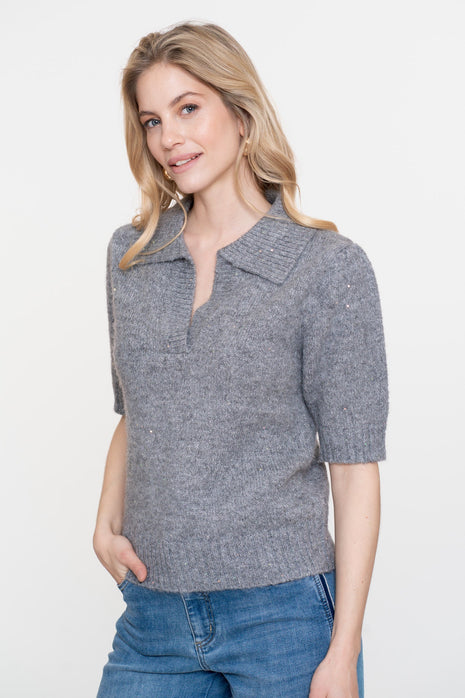 Pullover V neck lurex 54540 14 Kleding Truien en cardigans