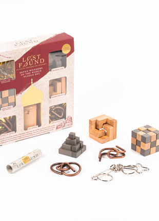 Ensemble de 7 puzzles des Sept Merveilles du Monde