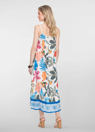 Jurk - AOP braided strings - 67355-70 by Geisha