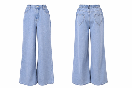 Jeans met hartjes pocket - 1720 by JS Millenium