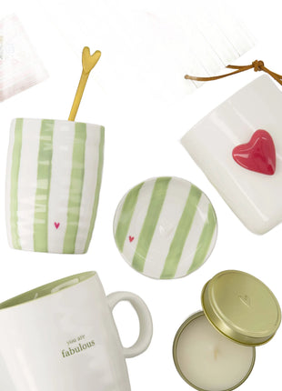 Theemok you are fabulous - wit/lichtgroen by Zusss