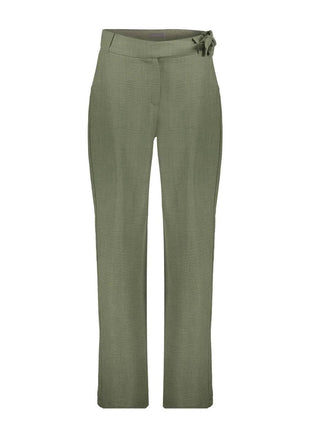 Broek met koord - 61100-60 - dark green by Geisha