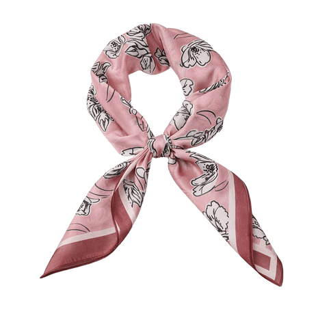 Sjaaltje - Flowers - S505-2 - Pink by Day & Eve