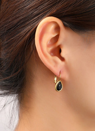 Oorbellen - Long Flower Stud - 14K