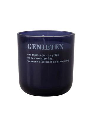 Geurkaars glas genieten - 0503-0170 by Zusss