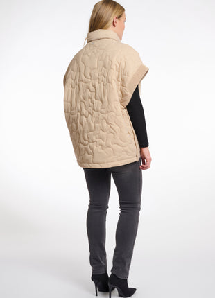 Quilted cape with zipper closure Caitlyn.7002511 Light oat Kleding Jassen
