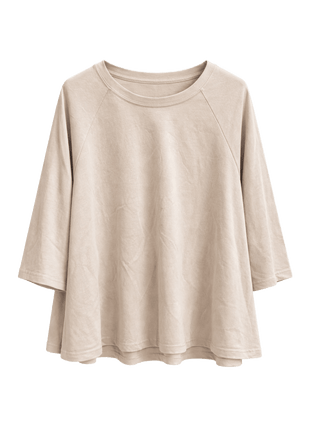 Wijde t-shirt - Matera A603 (beige) by Just Women