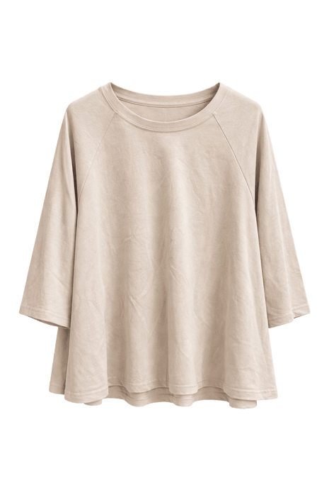 Wijde t-shirt - Matera A603 (beige) by Just Women