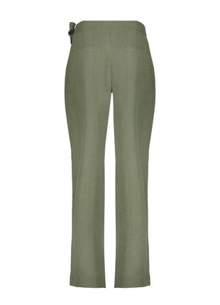 Broek met koord - 61100-60 - dark green by Geisha
