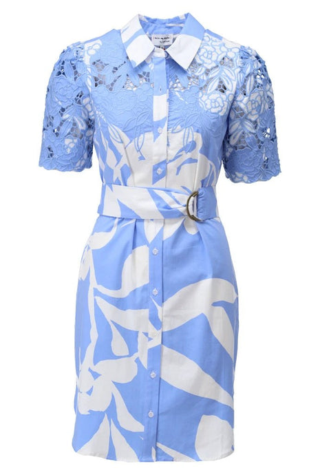 Jurk met borduursel & design - P066 - C704L by K.Design