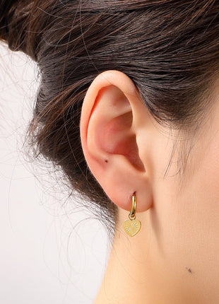 Radiant Heart Hoop - 14K - goudkleurig - Modeaccessoires - Juwelen - Oorbellen
