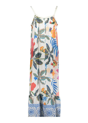 Jurk - AOP braided strings - 67355-70 by Geisha