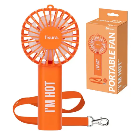 Draagbare ventilator "i´m hot" oranje - HGI2611363 by Fisura